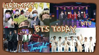 BTS Today 112420 / Grammy Nomination / James Cordon Show / NTV Best Artist / 모자 돌려가며 쓰는 탄이들