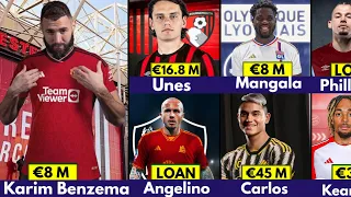 🚨 ALL CONFIRMED TRANSFER NEWS TODAY, KARIM BENZEMA TO UNITED ✅️, UNES, ANGELINO, CARLOS, MANGALA 🔥
