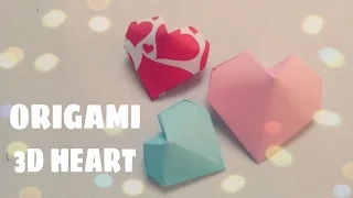 3D Origami Heart - Origami Easy