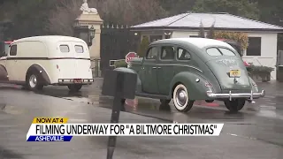 'A Biltmore Christmas': Hallmark crews begin filming in Asheville at Biltmore Estate