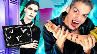 Wednesday Addams vs Vampir 🖤 în Viața Reală! episodul 5