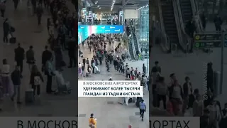 В московских аэропортах удерживают более тысячи граждан из Таджикистана