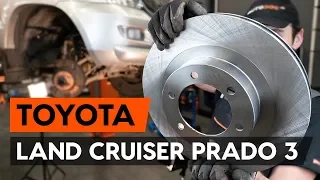 How to change front brake discs on TOYOTA LAND CRUISER PRADO 3 (J120) [TUTORIAL AUTODOC]