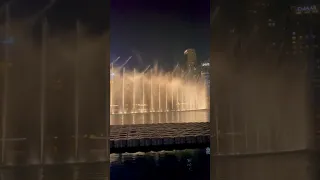 Baby calm down Dubai fountains #dubai #burjkhalifa #selenagomez #fountain #shorts