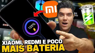 DESATIVE ISSO🔋a BATERIA do seu XIAOMI vai DURAR 5X MAIS! Xiaomi dicas e truques