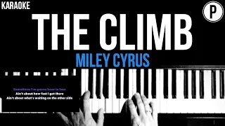 Miley Cyrus - The Climb Karaoke Slowed Acoustic Piano Instrumental Cover Lyrics