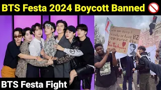 BTS Festa 2024 Boycott Banned 🚫 | BTS Festa Fight 🤬