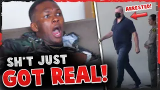 Chuck Liddell ARRESTED! (FOOTAGE) Israel Adesanya LIVE REACTION to Tyson Fury vs Deontay Wilder!