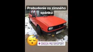 Škoda 120l prebudenie zo zimného spánku po 2 mesiacoch