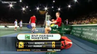 Tomas Berdych v Andy Murray Paris Master Tennis 2011 Highlights HD