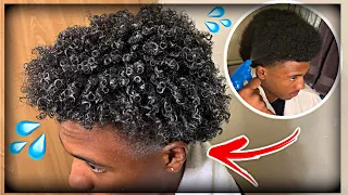 How To Get Curls for Short Hair (Black Men)🤩