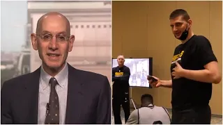 Adam Silver interrupts Nuggets' meeting to announce Nikola Jokic as the 2020/21 NBA MVP