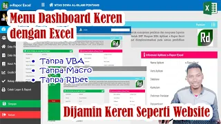 Cara buat Menu Keren Di Excel Tanpa VBA seperti WEBsite