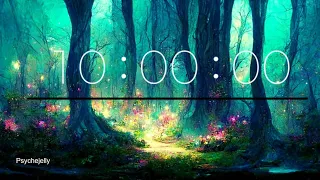 Enchanted forest 10 minute countdown timer with fairy chimes and warning sound at the end