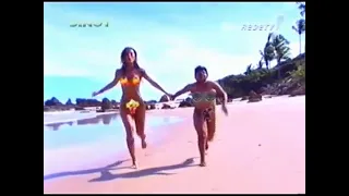 Sabrina e Marlene na praia de nudismo