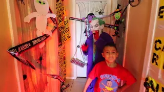 Don't open the wrong spooky door pretend play  | Halloween edition | Deion's Playtime skits