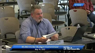 City Budget Committee Pt.2 May 18, 2022