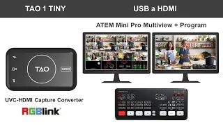 Adaptador USB a HDMI - RGBlink TAO 1tiny