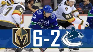 Canucks vs Golden Knights | Highlights (Mar. 9, 2019) [HD]