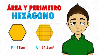 PERÍMETRO Y ÁREA DEL HEXÁGONO Super Fácil - Para principiantes