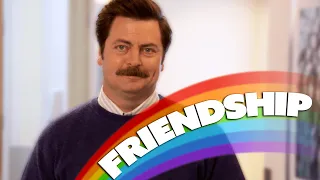 ron swanson actually making friends | Parks and Recreation | Comedy Bites