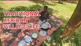 A DAY IN A RURAL VILLAGE HOME IN AFRICAN
