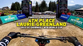 GoPro: Laurie Greenland FINALS - 4th Place Run | 2023 UCI Downhill MTB World Cup in Lenzerheide