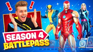 *NEW* SEASON 4 Marvel BATTLEPASS (Iron Man, Thor + Wolverine)