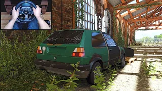 Rebuilding A Volkswagen Golf MK2 - Forza Horizon 4 (Steering Wheel + Shifter) Gameplay