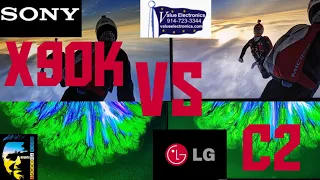 SONY X90K VS THE LG C2! BATTLE OF LED VS OLED AT THE 4K MIDRANGE . (VALUE ELECTRONICS)