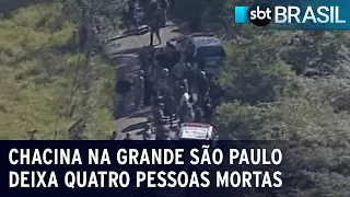 Chacina na Grande São Paulo deixa quatro pessoas mortas | SBT Brasil (11/07/23)