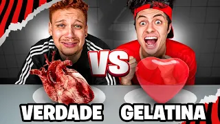 COMIDA DE VERDADE VS COMIDA DE GELATINA! - Desafio