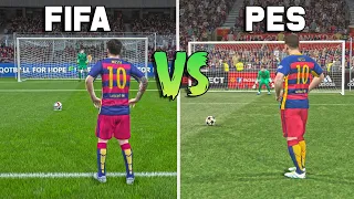 Lionel Messi Penalty | FIFA vs PES From 2006 to 2022