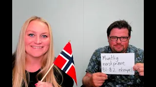 Video 991 Muntlig norskprøve B1-B2 eksempel 2 (Kandidat Stig tar prøven!)