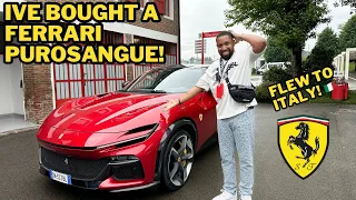 I’ve Bought A Ferrari Purosangue! - Flew To Italy To Check It Out!