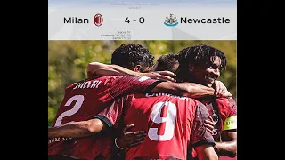 MILAN 4-0 NEWCASTLE  UEFA CHAMPIONS LEAGUE YOUTH | ALL GOALS HIGHLIGHTS | 19/09/2023