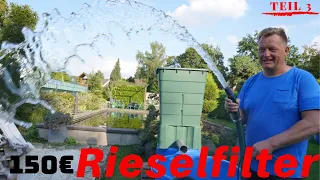 Rieselfilter für 150€ selber bauen! (Teich)   -  Koi Blog #225 (Teil 3)