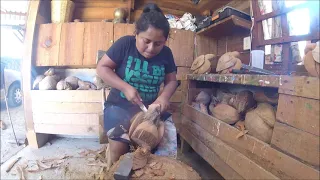 Artisanat de coco au MEXIQUE