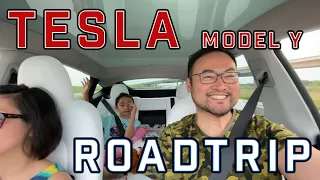 First Road Trip in our Tesla Model Y Long Range #tesla #modely #tesla2021