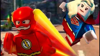 CW Supergirl vs The Flash Race!!! Lego DC Super Villains