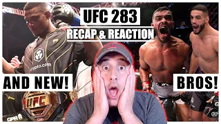 NEW CHAMPS, Eye Pokes and DEBUTS! UFC 283 Recap & Reaction!