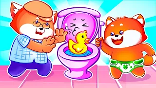 Don't Put Toys In The Potty 😱😭 Funny Kids Songs And Nursery Rhymes by Lucky Zee Zee