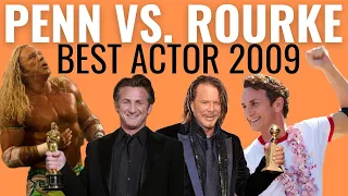 Sean Penn Defeats Mickey Rourke | Best Actor Oscar 2009