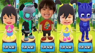 Tag with Ryan - PJ Masks vs Kaji Family Combo Panda - Run Gameplay
