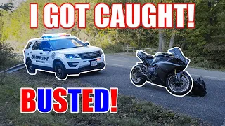 YAMAHA R1 BUSTED SPEEDING With EXPIRED TAGS & INSURANCE | Sport Bike vs Police | Motorcycle vs Cops