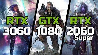 RTX 3060 vs GTX 1080 vs RTX 2060 Super - Test in 19 Games