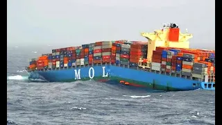 Top 10 Large Container Ships Crashing After Terrible Waves In Storm! Special Equipment on Truck