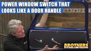 1947-87 Chevy & GMC Truck Custom Power Window Switch Install - Classic Look/Modern Function