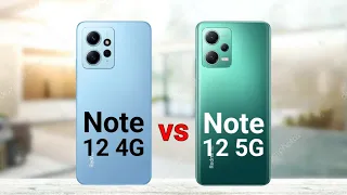 Redmi Note 12 4G vs Redmi Note 12 5G