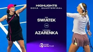 Iga Swiatek vs. Victoria Azarenka | 2024 Doha Quarterfinal | WTA Match Highlights